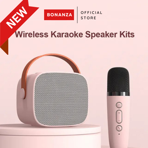 Jual Mic Speaker Bluetooth Mini Disney Colokan Kecil Karaoke Set