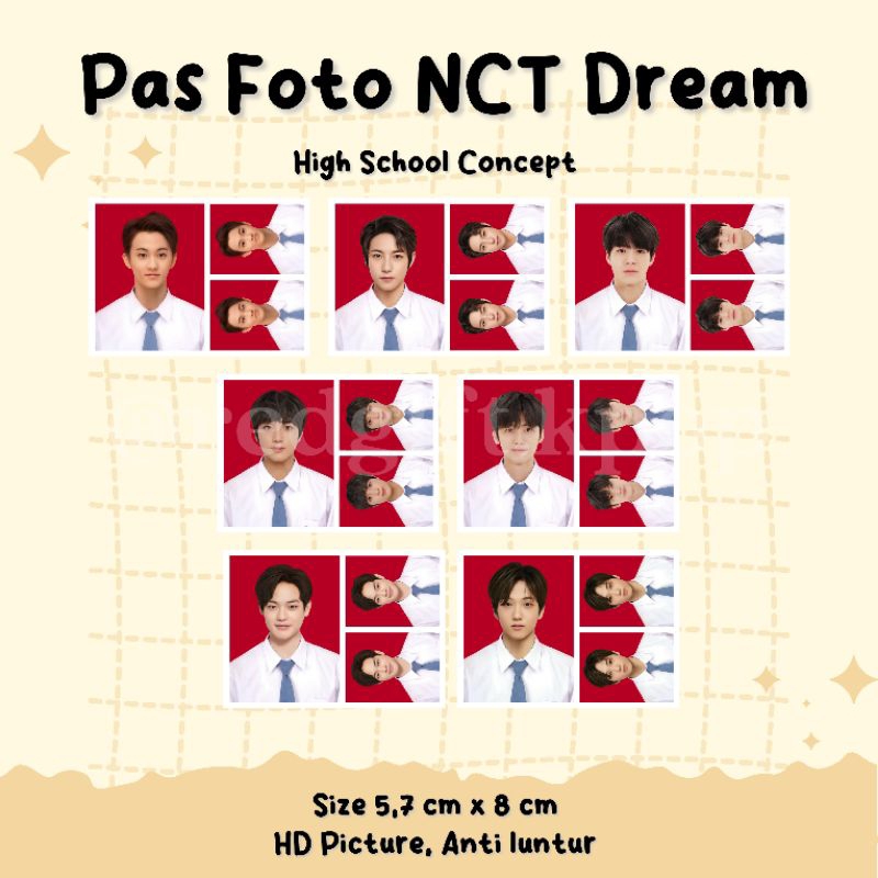 Jual Pas Foto Nct Dream Id Photo Kpop Hd Nct Dream Shopee Indonesia