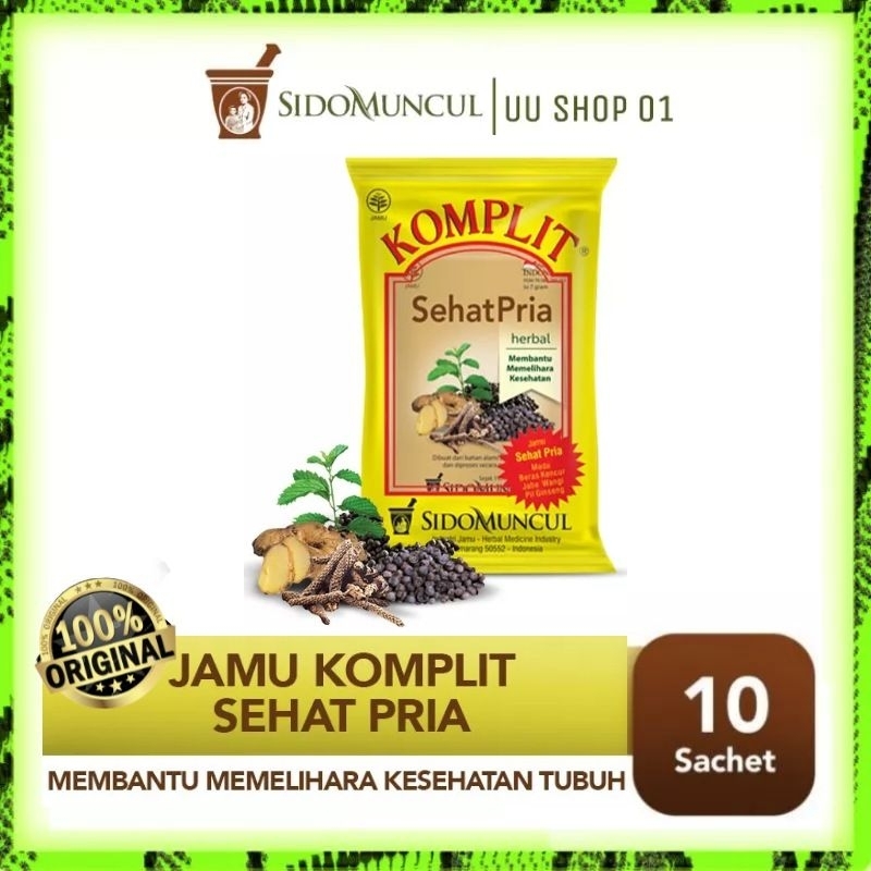 Jual Jamu Komplit Sehat Pria Sido Muncul Isi 10 Sachet Shopee Indonesia