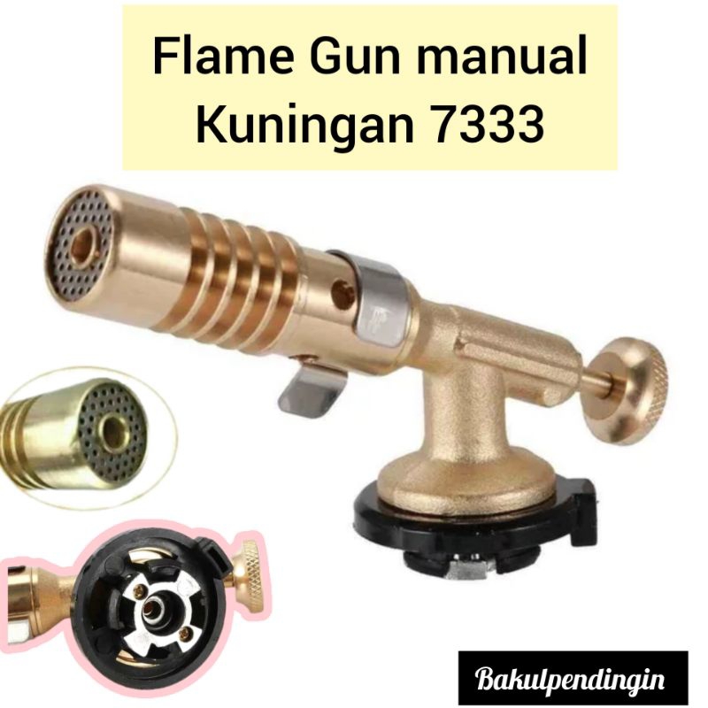 Jual Flame Gun Gas Torch Blow Torch Kepala Las Manual Kuningan