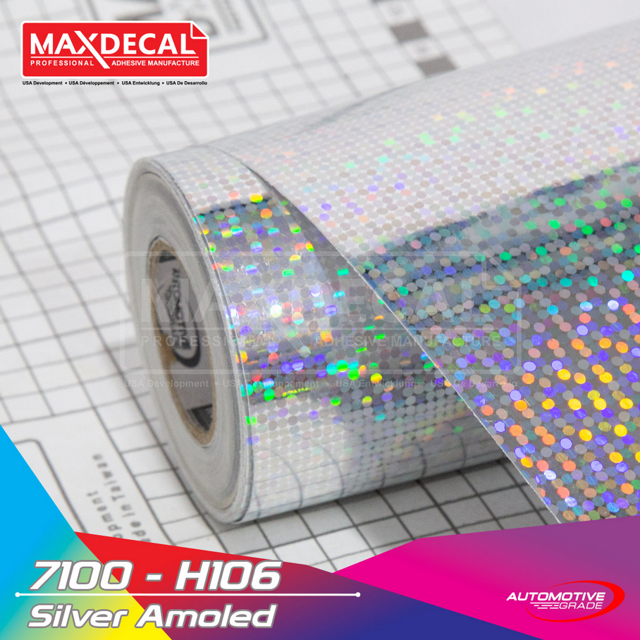 Jual Sticker Maxdecal Hologram Amoled Silver - Lebar 60 cm - 7100-H106 ...