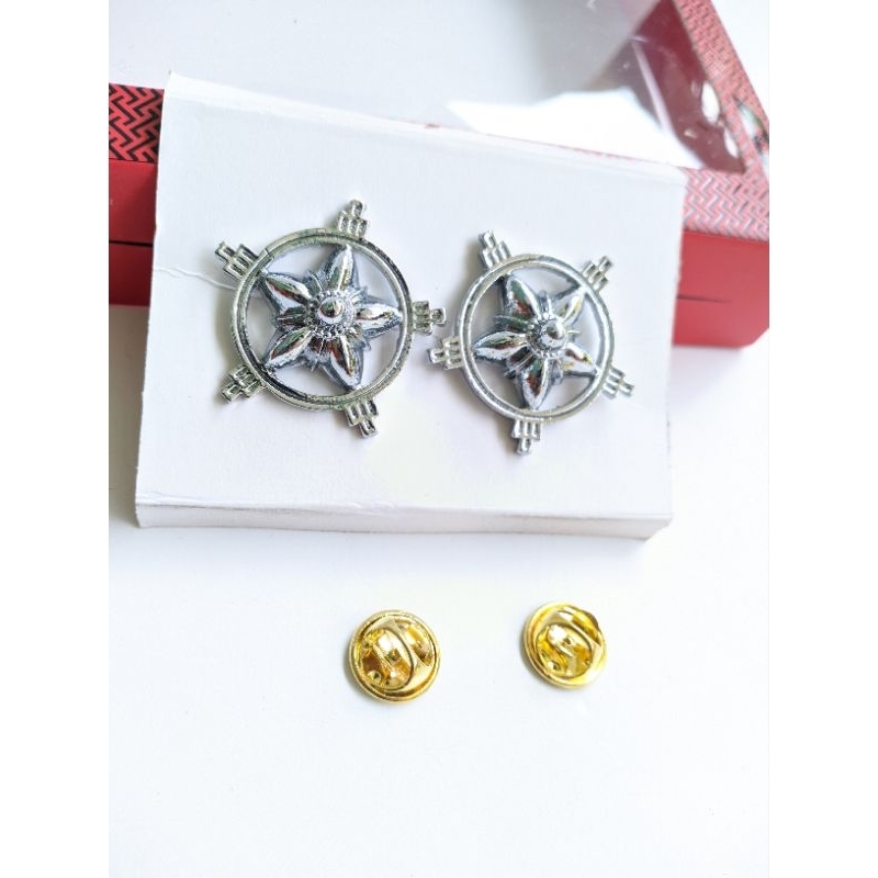 Jual Monogram Kerah PNS Melati Chrome | Shopee Indonesia
