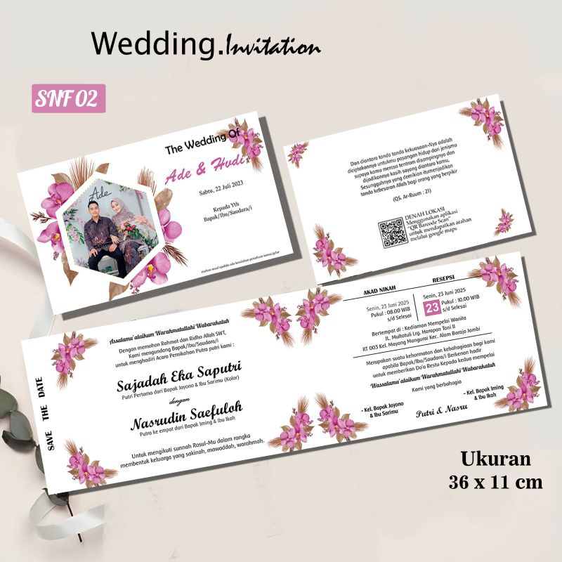 Jual Undangan Pernikahan/ Undangan pernikahan aesthetic / Undangan