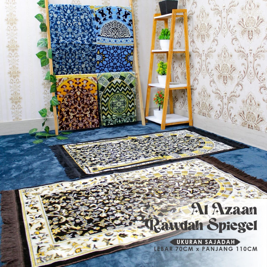 Sajadah Bulu Turki RAWDAH PREMIUM Motif Raudah Tebal Motif Raudhah Besar High Quality Turkey Turkiye