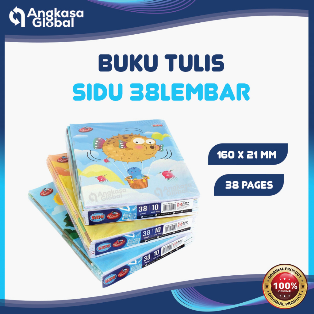 Jual BUKU TULIS SIDU 38 LEMBAR (1Pack/10Buku) | Shopee Indonesia