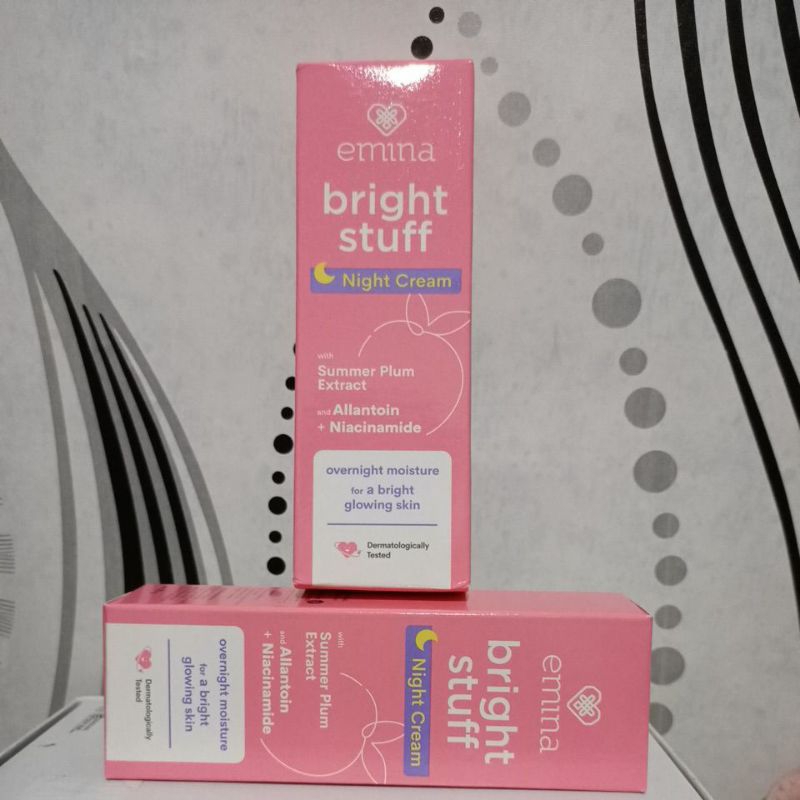 Jual EMINA bright stuff NIGHT CREAM 20 g Shopee Indonesia