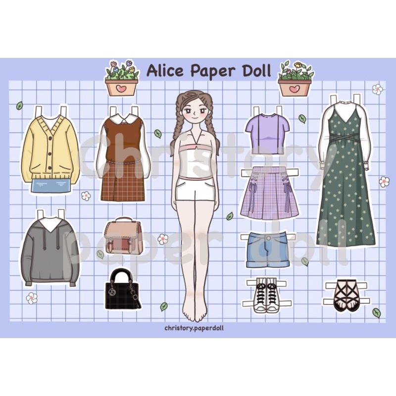 Jual Gracefull Girl Paperdoll Bongkar Pasang Boneka Kertas Shopee Indonesia