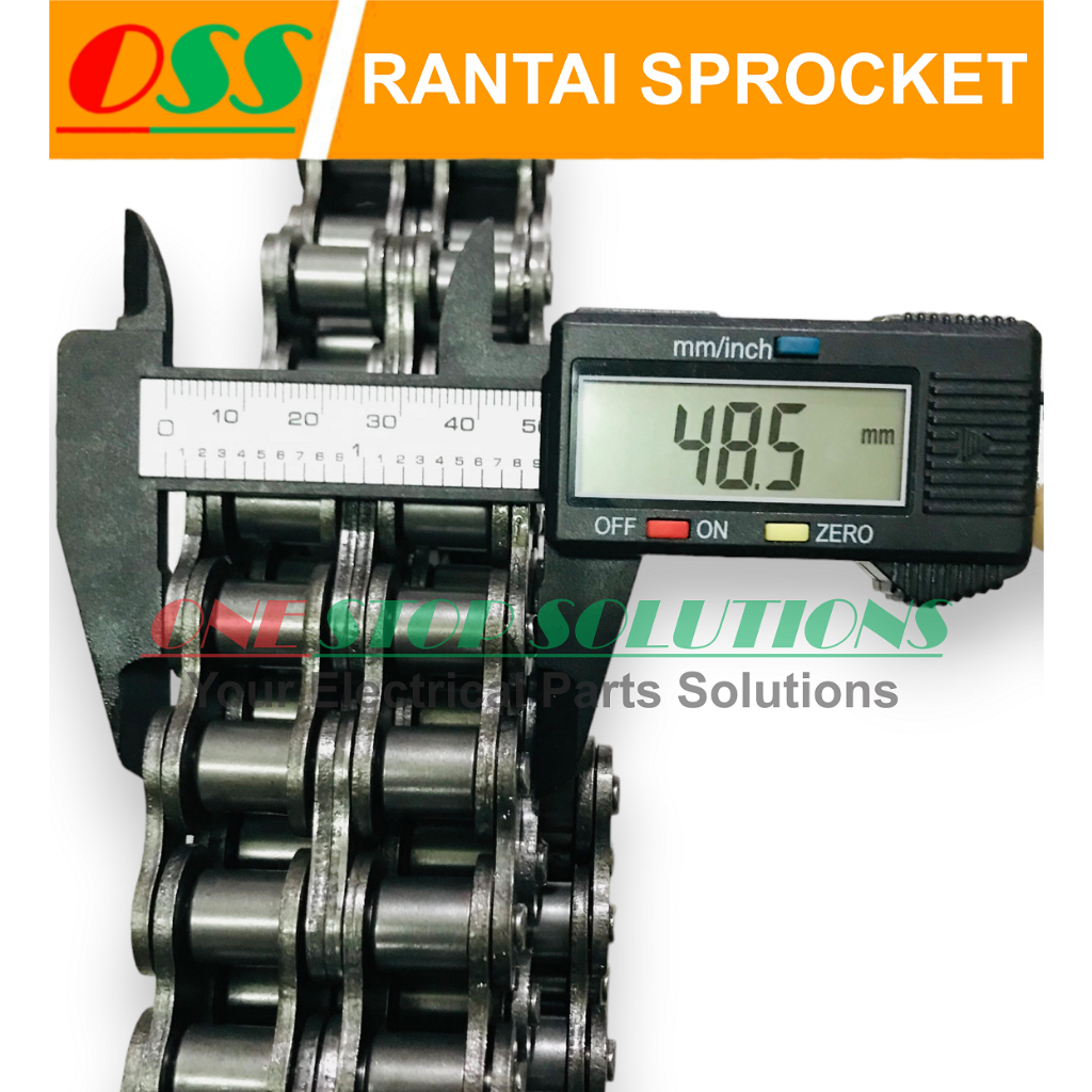 Jual RANTAI SPROCKET RS60-2 / ROLLER CHAIN RS 60 - 2 DOUBLE | Shopee ...
