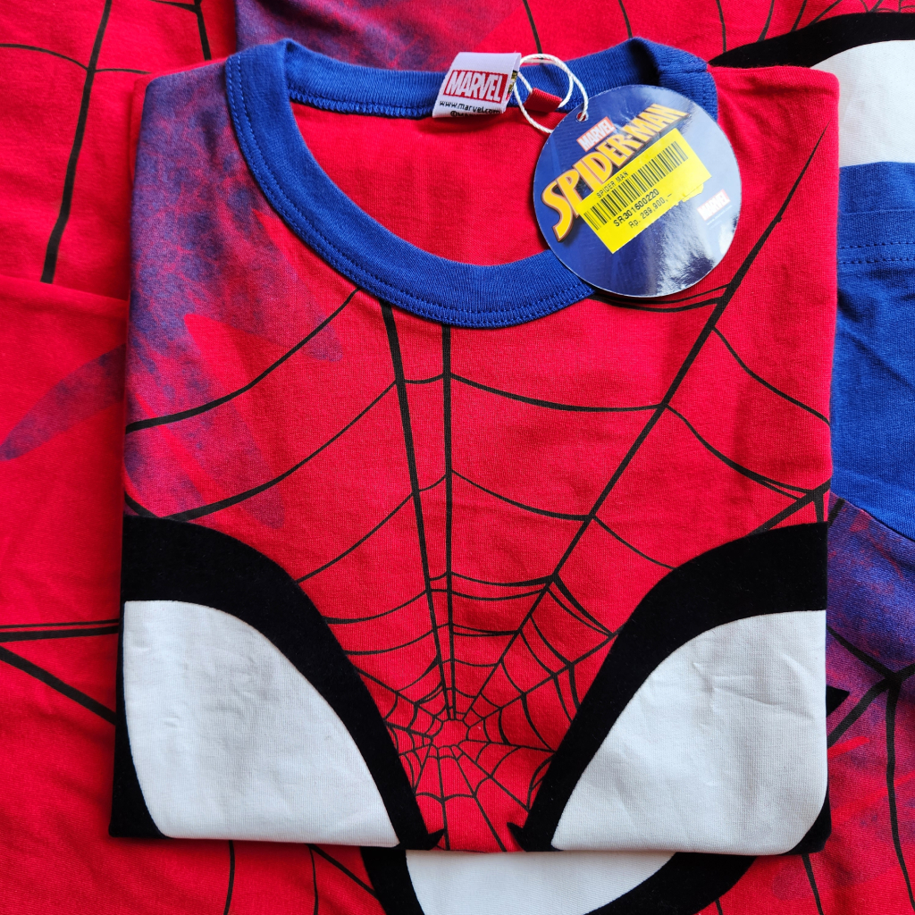Marvel Spiderman Head Kaos Anak Laki-laki