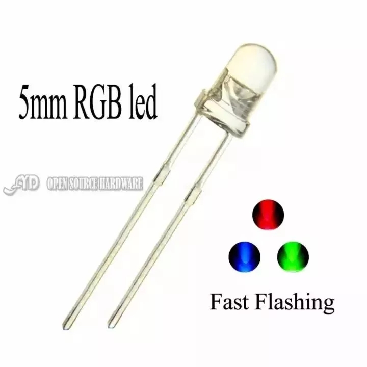 Jual LAMPU LED ( RGB 5\3 mm FAST flashing ) Super Bright Led Clear ...