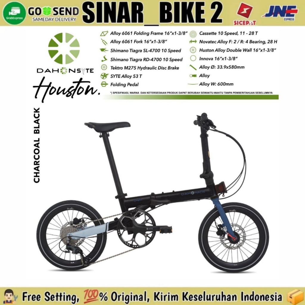 Jual DAHON SYTE HOUSTON Sepeda Lipat 16 Inch Shimano Tiagra Hidrolik Shopee Indonesia