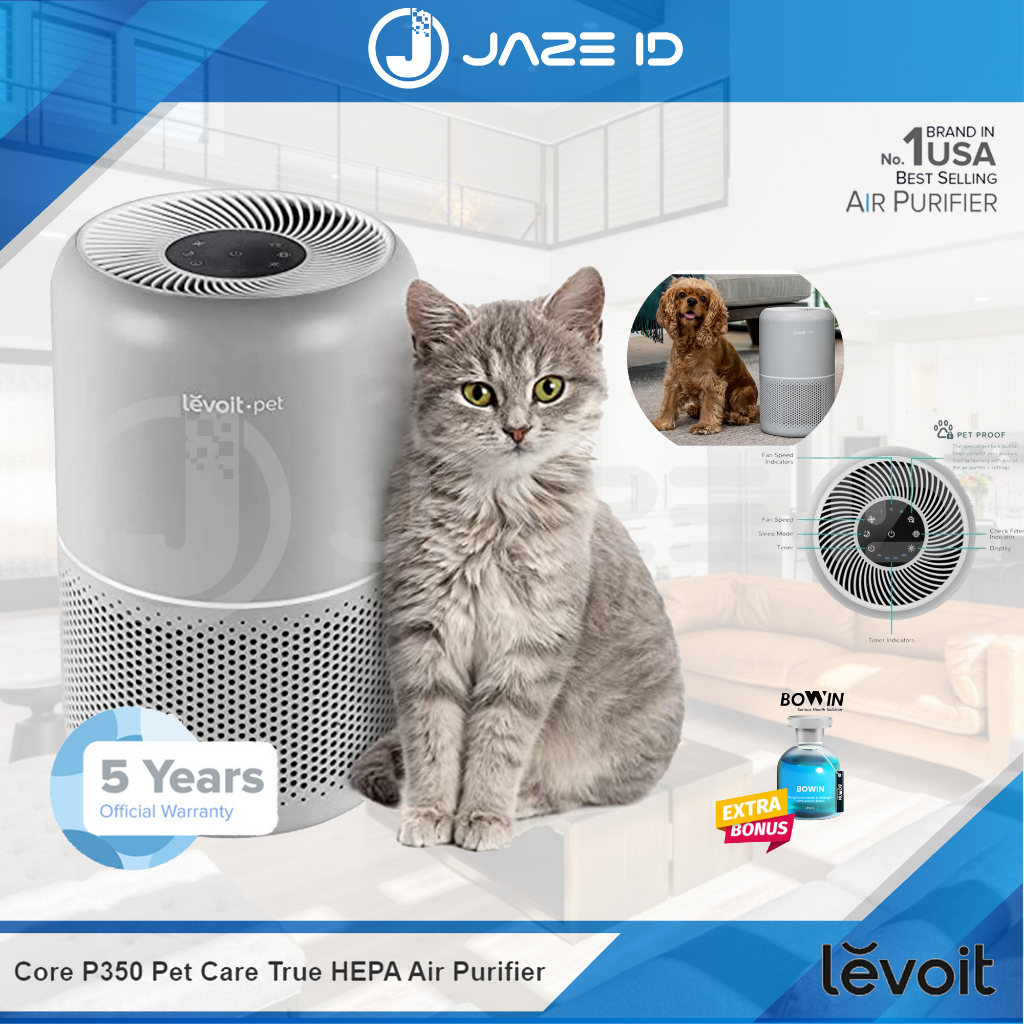 Jual Levoit Core P350 Pet Care Air Purifier True HEPA H13 Filter Original Shopee Indonesia