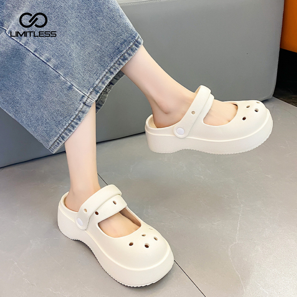 Jual Sandal Slip On Wanita Dewasa Kekinian INARA Casual Sepatu Sendal