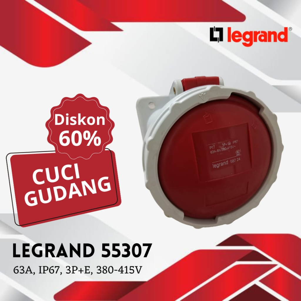Jual Legrand 55307 | 16A, IP67, 3P+E | Shopee Indonesia