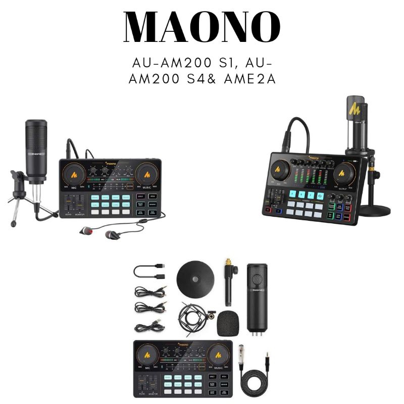 Jual MAONO CASTER AU-AM200 S1/MAONO CASTER AU-AM200 S4/MAONO AME2A ...