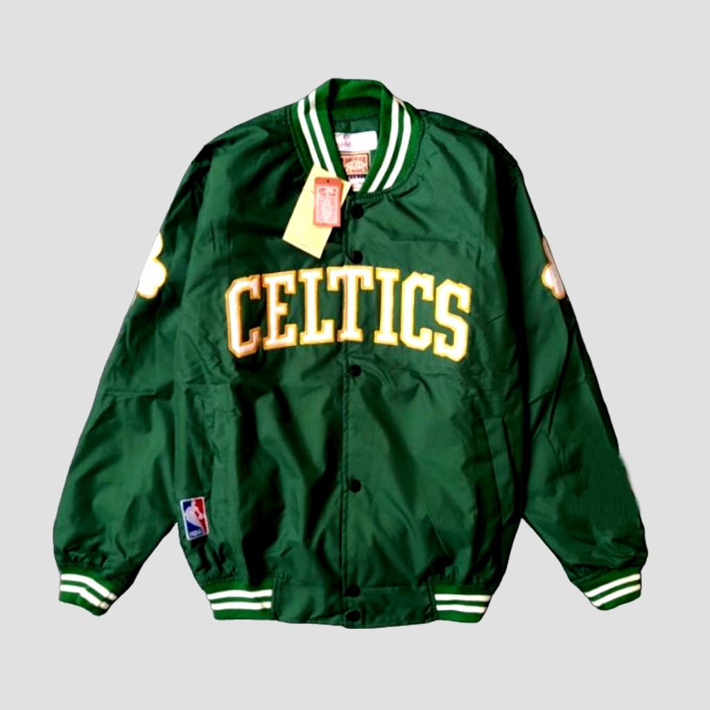 Jual HOCKY Basketball Jacket Celtics Green Varsity Vintage Bomber