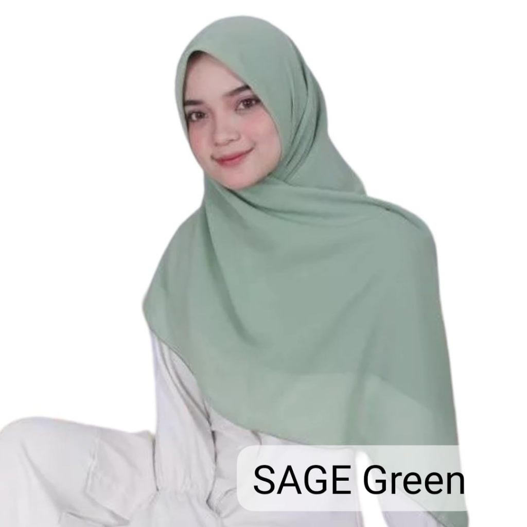 Jual Hijab Segiempat Bella Square Polycotton Jahit Neci Anti Letoy 100% ...