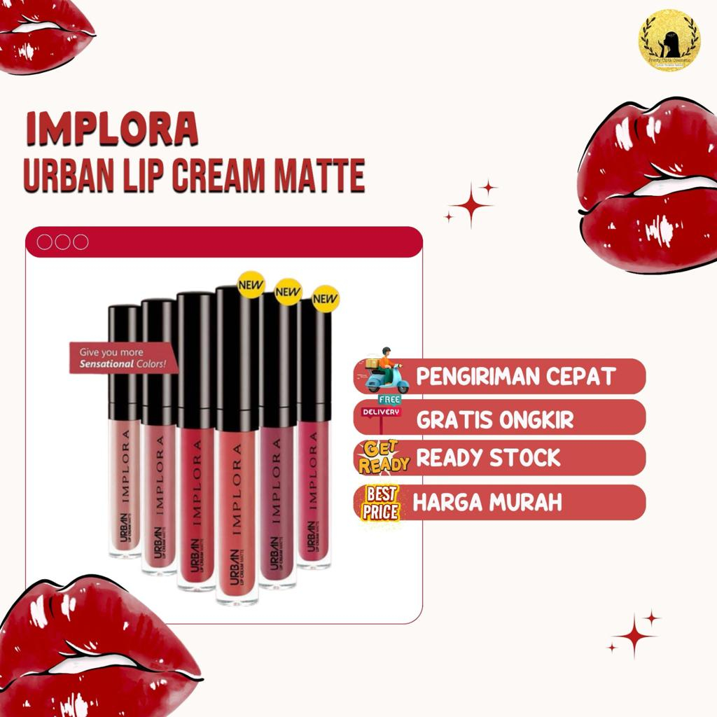 Jual Implora Urban Lip Cream Matte Lipstik Shopee Indonesia