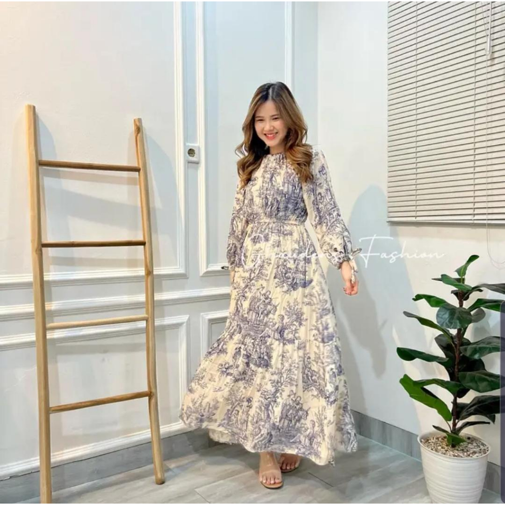 Jual Midi Dress Sabrina Dyor Long Dress Rumbai Fit xxL Gamis Daster ...