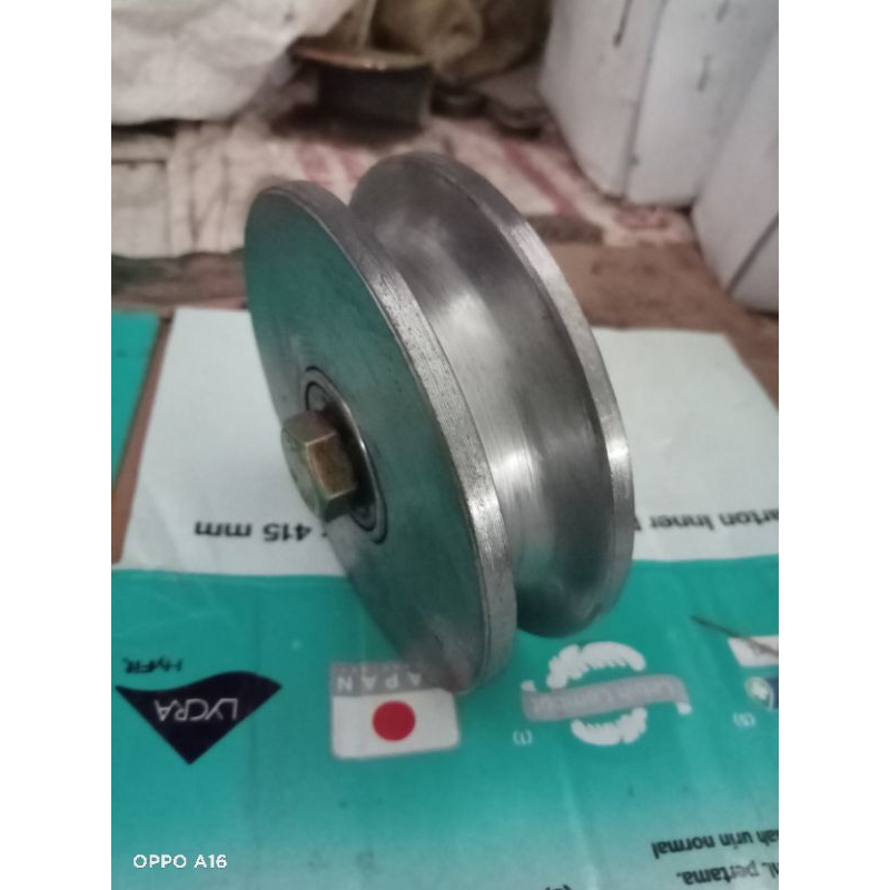 Jual Roda Pintu Pagar Besi Cor Ukuran Cm Bulat Tanpa Catok Shopee Indonesia