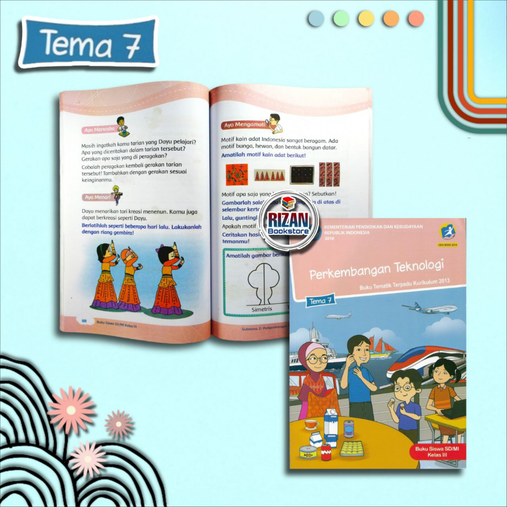 Jual Buku Tematik SD Kelas 3 Tema 1-8 Edisi Revisi Tahun 2018 | Shopee ...