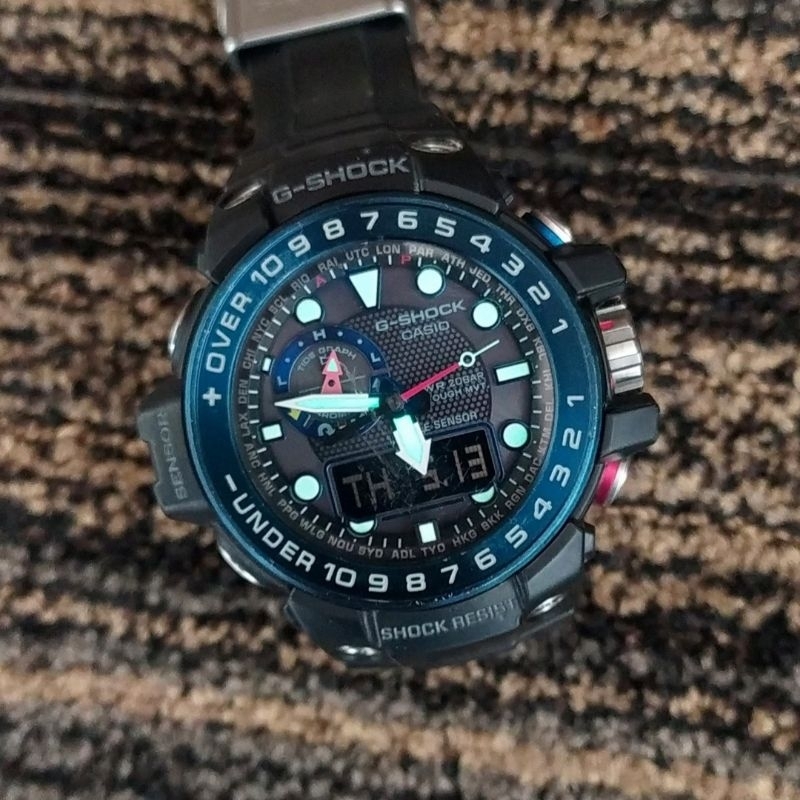 Jual CASIO G SHOCK GWN 1000B 1BDR GULFMASTER TRIPLE SENSOR