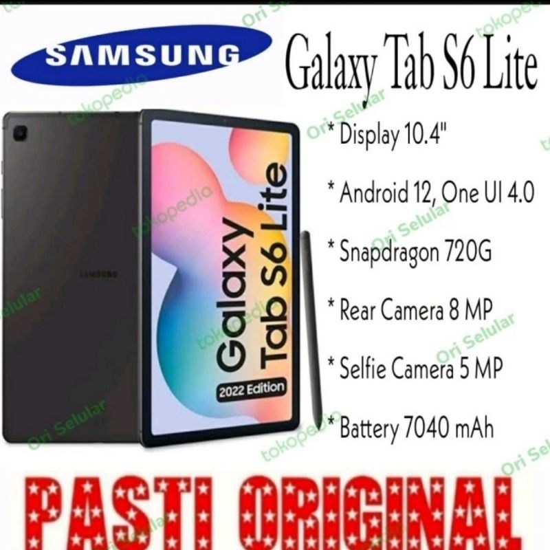 Jual Samsung Galaxy Tab S6 Lite+Spen 4/64GBResmi SEIN 1 Tahun Shopee