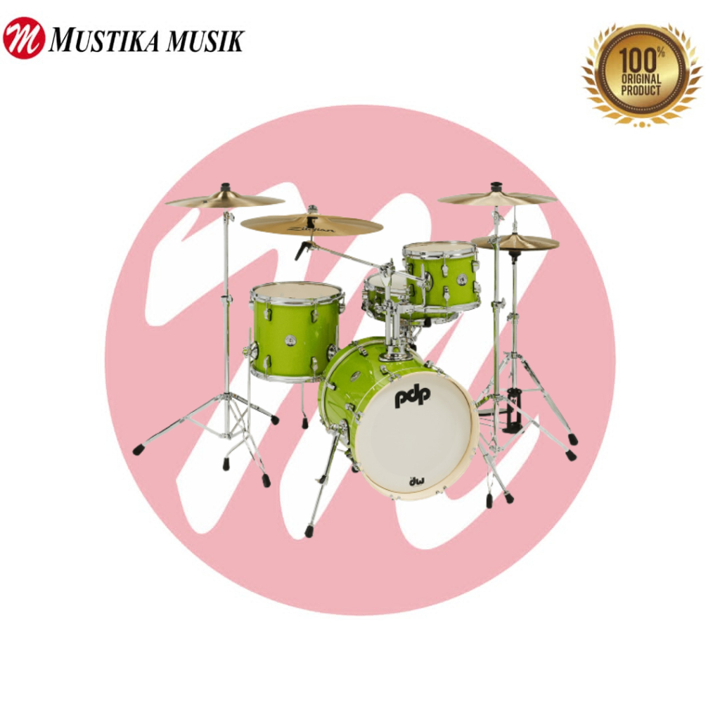 Jual Drum Set Elektrik PDP-PDNY1604EL 4-piece Shell -Electric Green ...