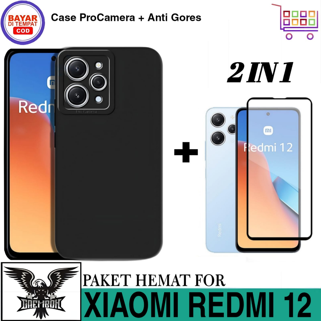 Jual Soft Case Xiaomi Redmi Case Liquid Pro Camera Free Tempered Glass Full Layar Shopee