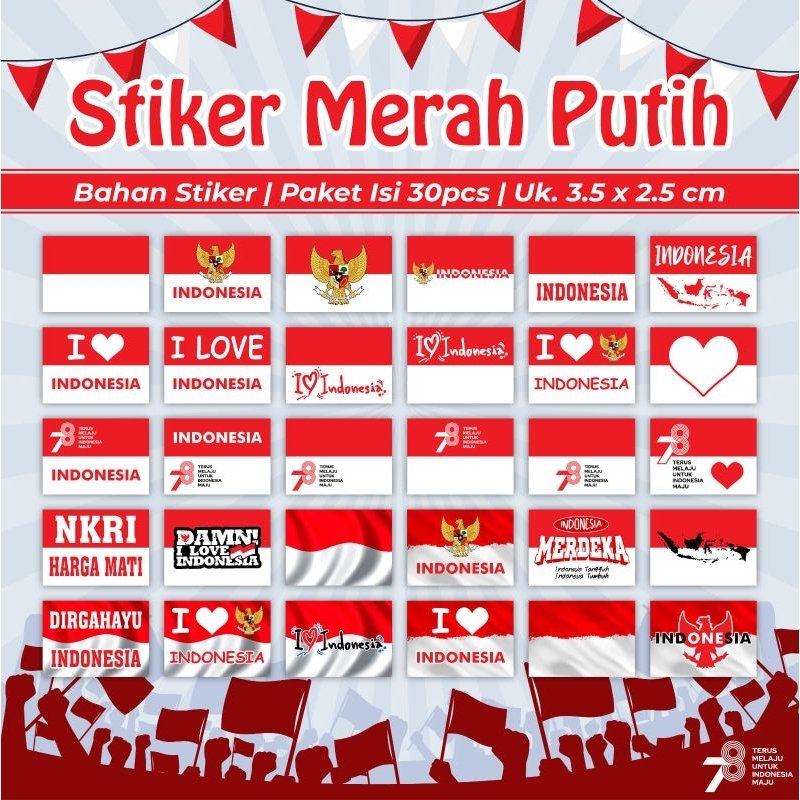 Jual Stiker Pipi Bendera Merah Putih Shopee Indonesia