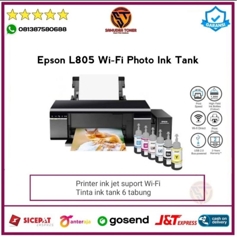 Jual Printer Epson L805 Ink Jet Wifi Printer Bisa Untuk Sablon Shopee Indonesia 2599