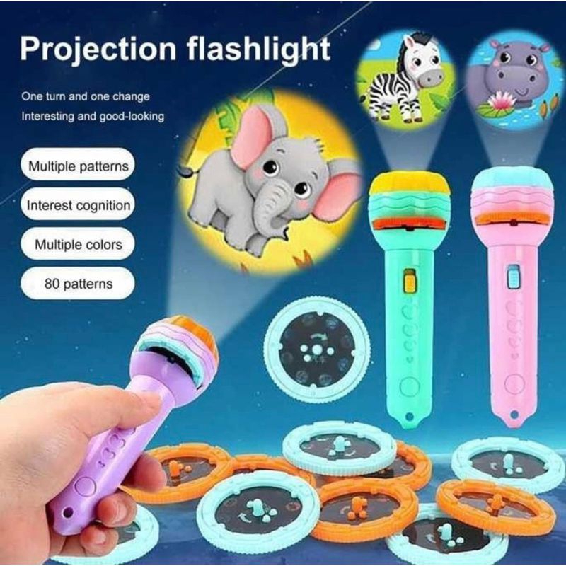 Jual Senter projector anak mainan anak | Shopee Indonesia