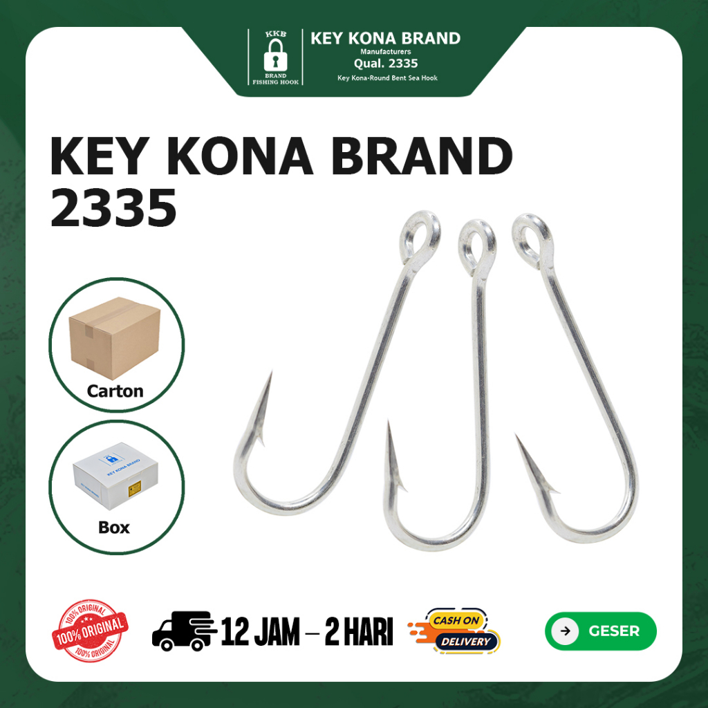 Jual KEY KONA BRAND Kail Pancing KKB 2335 Isi 100pcs Ukuran 5-10 Kail ...