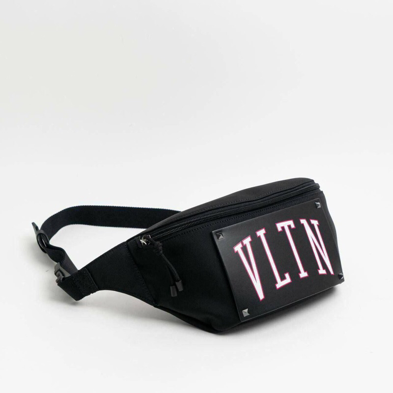 TAS BELT BAG BRANDED PRIA ORIGINAL Valentino Garavani VLTN Nylon Belt Bag