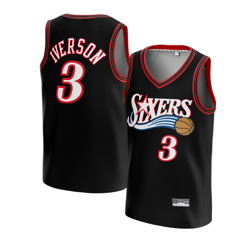 SIXERS IVerson 3 XL 黒ジャージ　キャップセット SIXERS IVerson 3 XL 黒ジャージ キャップセット Philadelphia