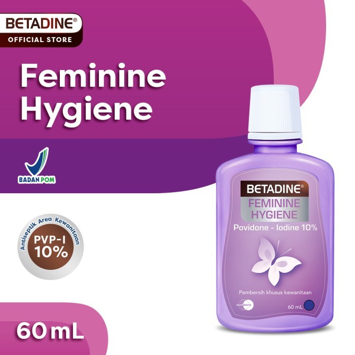 Jual BETADINE FEMININE HYGIENE Pembersih Kewanitaan 60ml Shopee Indonesia