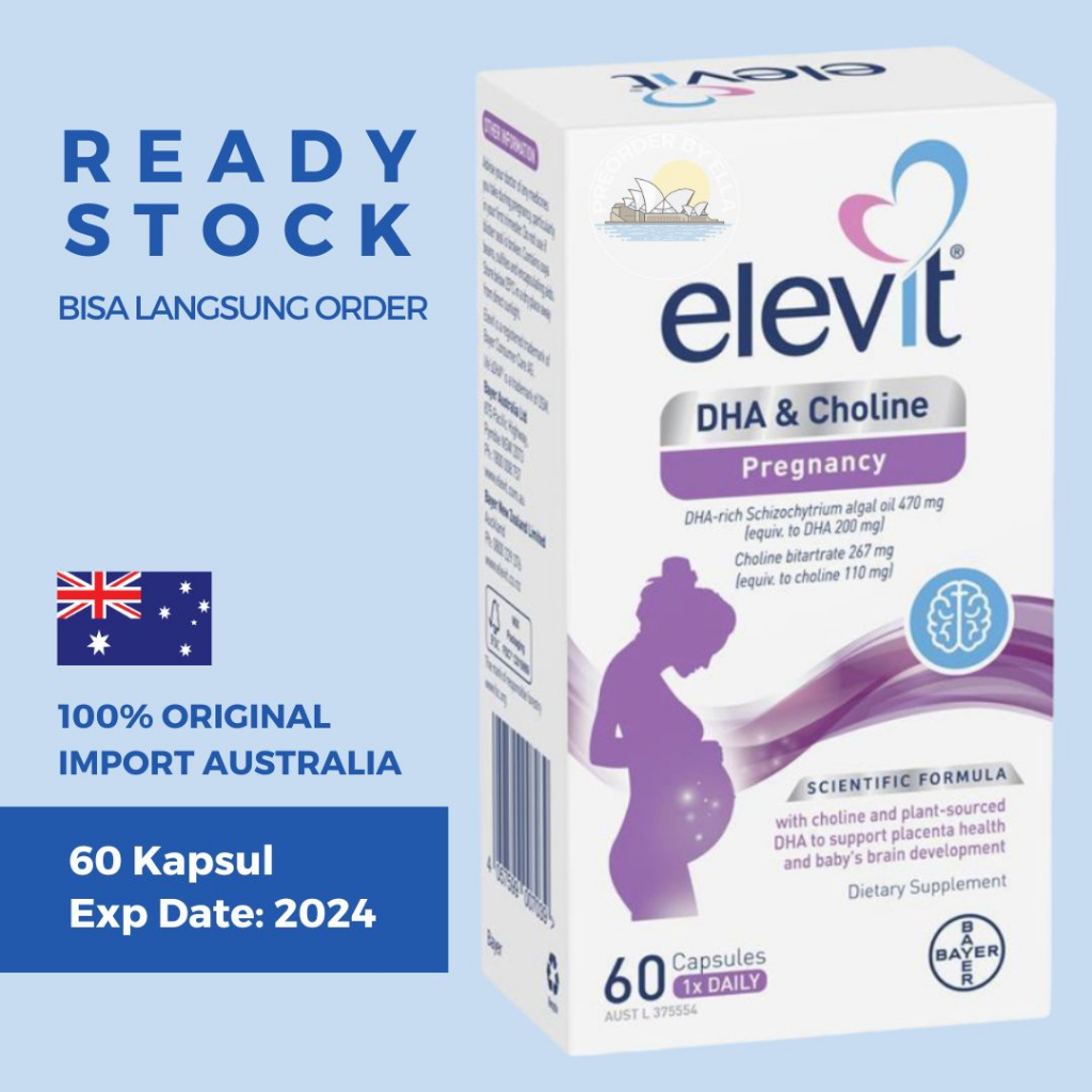 Jual Elevit DHA & Choline for Pregnancy 60 Capsules Shopee Indonesia