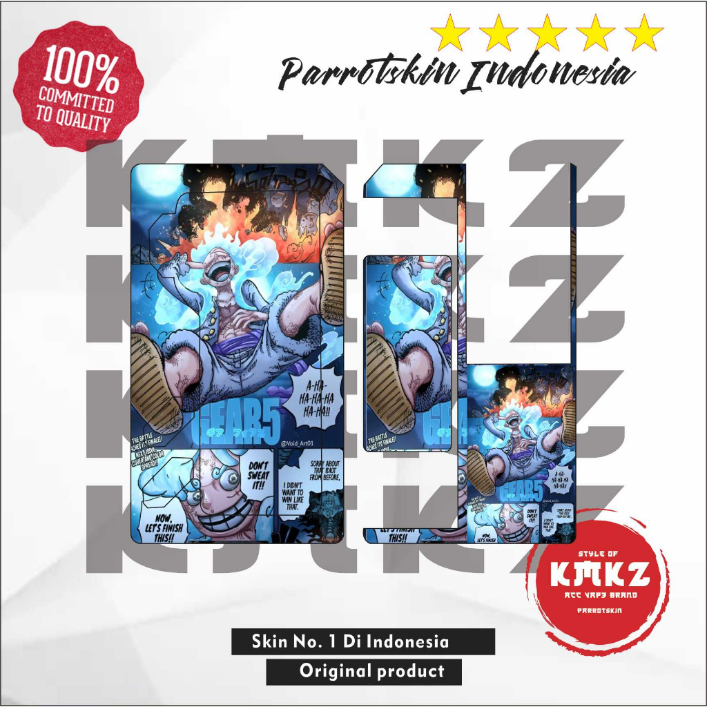 Jual Sticker inner manto aio plus Luffy gear 5 one piece KMKZ bisa ...