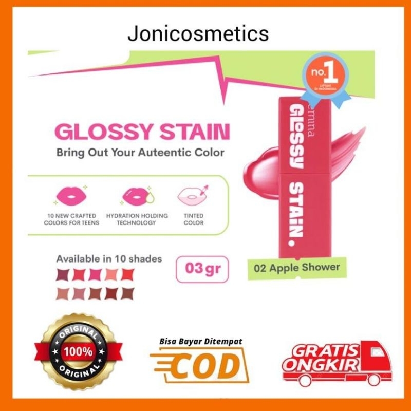 Jual Emina Glossy Stain Lip Tint Glossy Glossy stain new shade