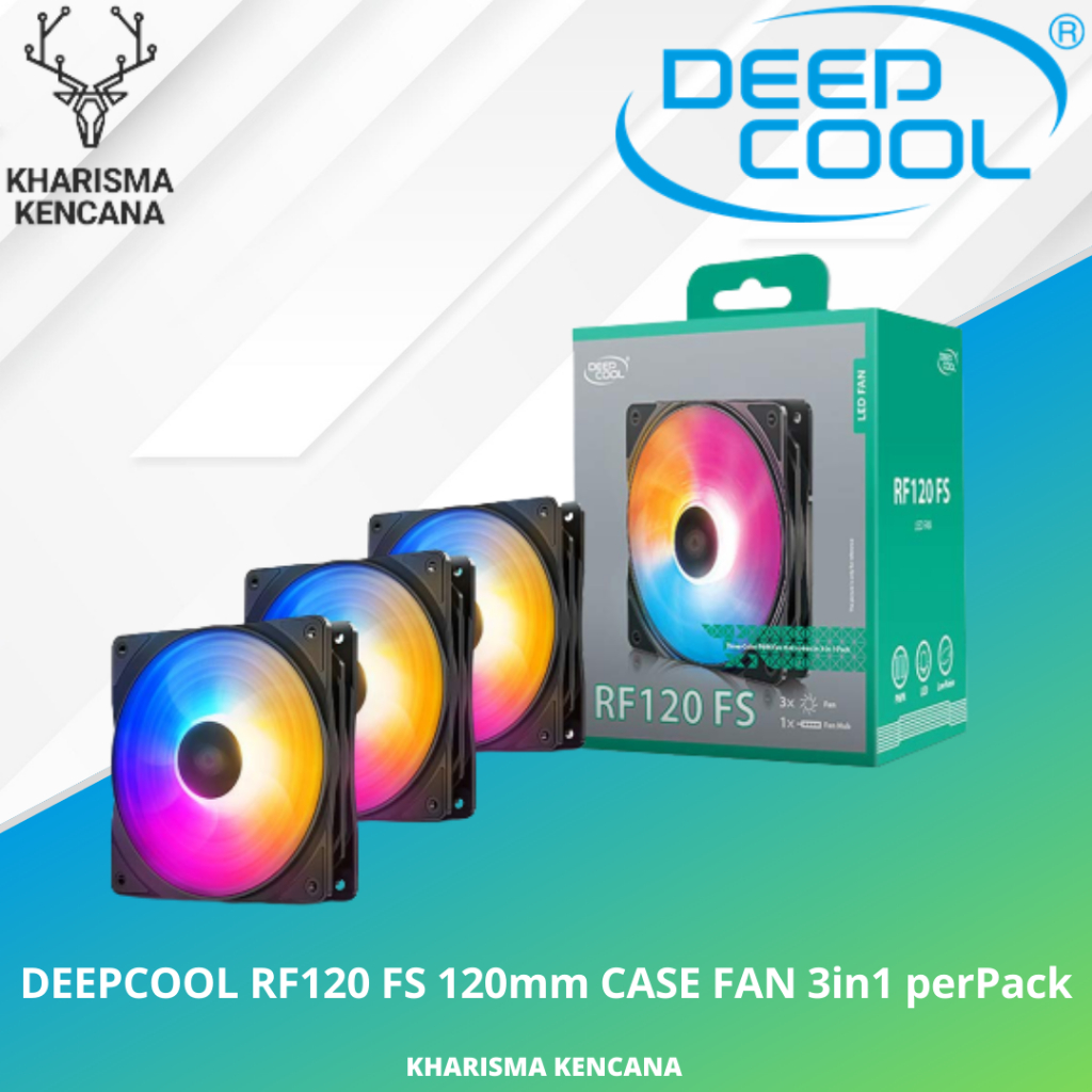 Jual DEEPCOOL RF120FS 120mm CASE FAN 3in1 perPack | Shopee Indonesia