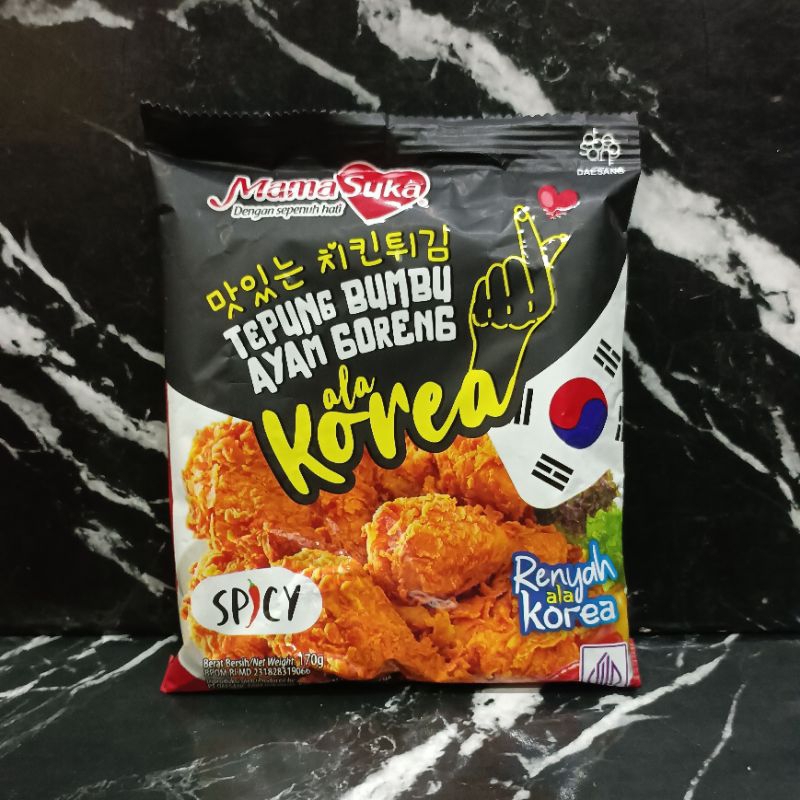 Jual MAMASUKA TEPUNG BUMBU AYAM GORENG KOREA SPICY TEPUNG AYAM KRISPI