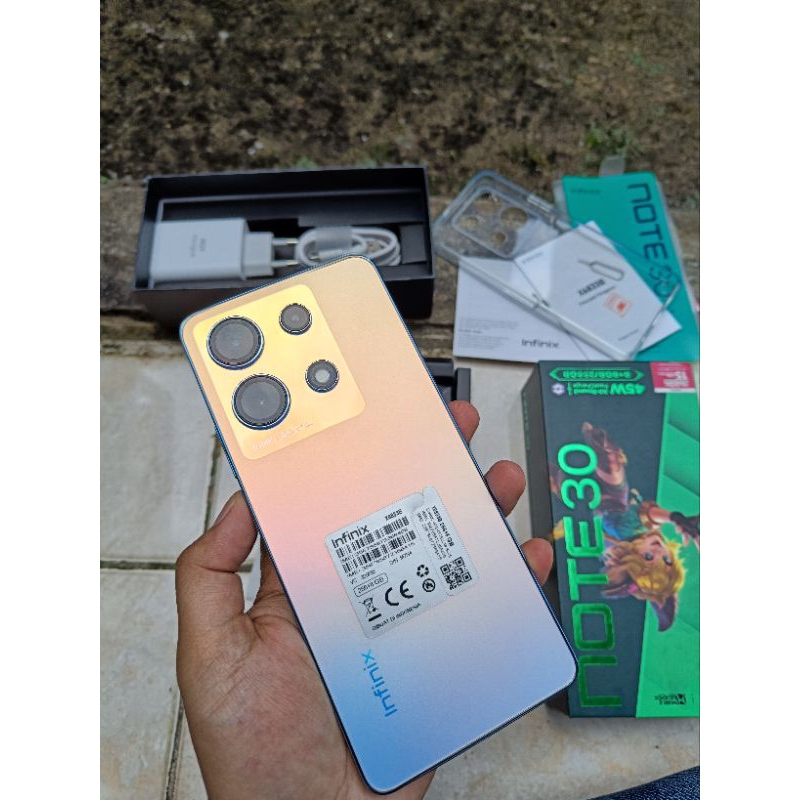 Jual infinix note 30 8/256 fullset likenew(second) | Shopee Indonesia