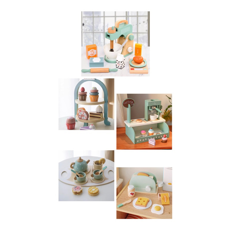 Jual KABI afternoon tea set mainan kayu masak masakan alat masak ...