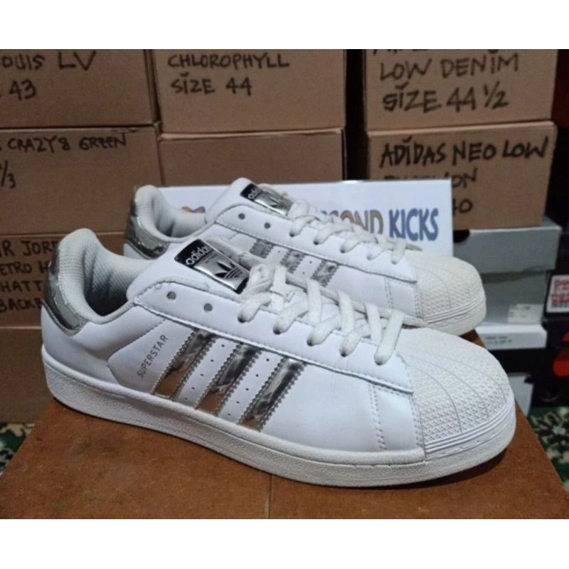 Jual adidas 2025 superstar silver