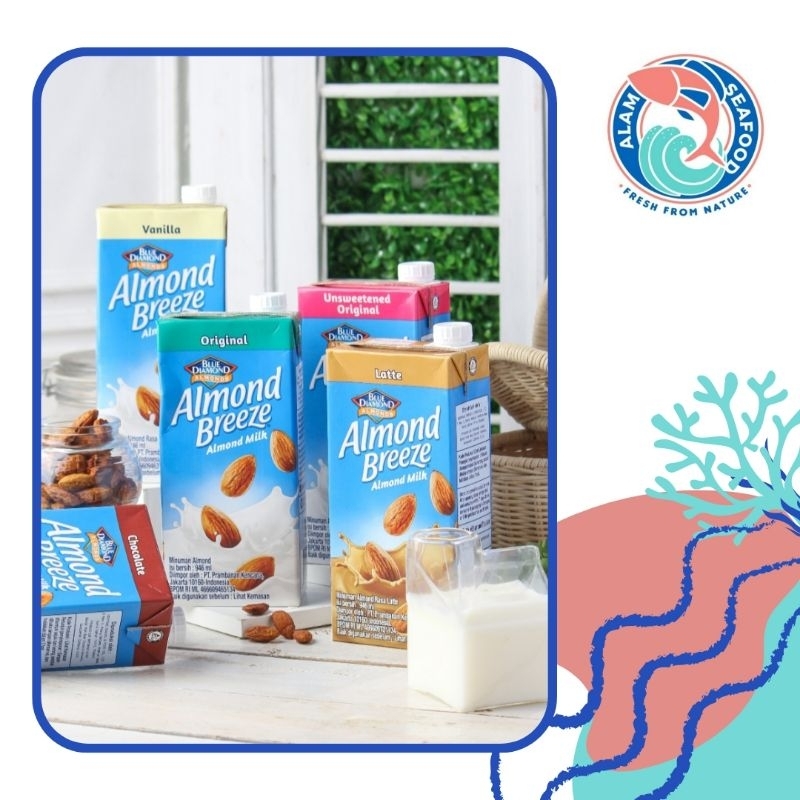 Jual Blue Diamond Almond Breeze 946ml- Susu Non Dairy- Susu Almond ...