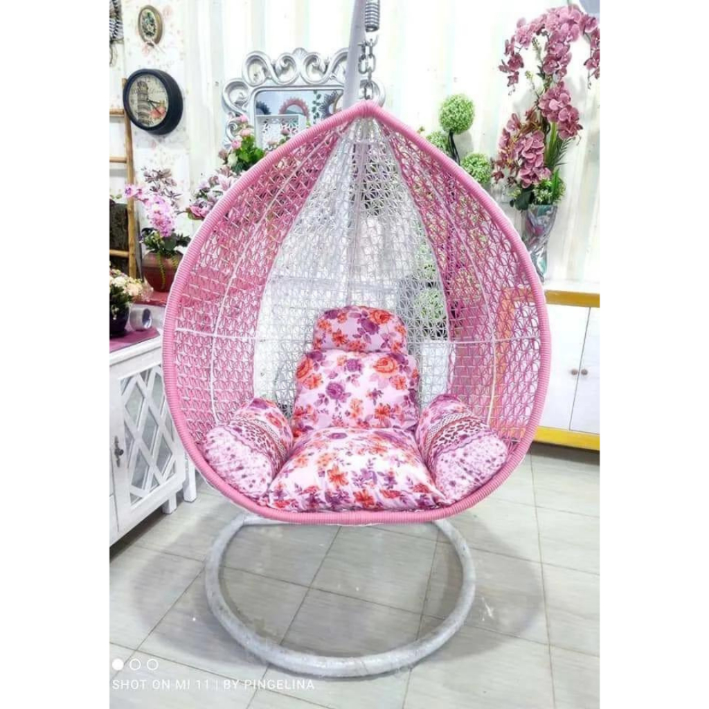 Jual Free Ongkir Set Ayunan Gantung Rotan Sintetis Model Pear By