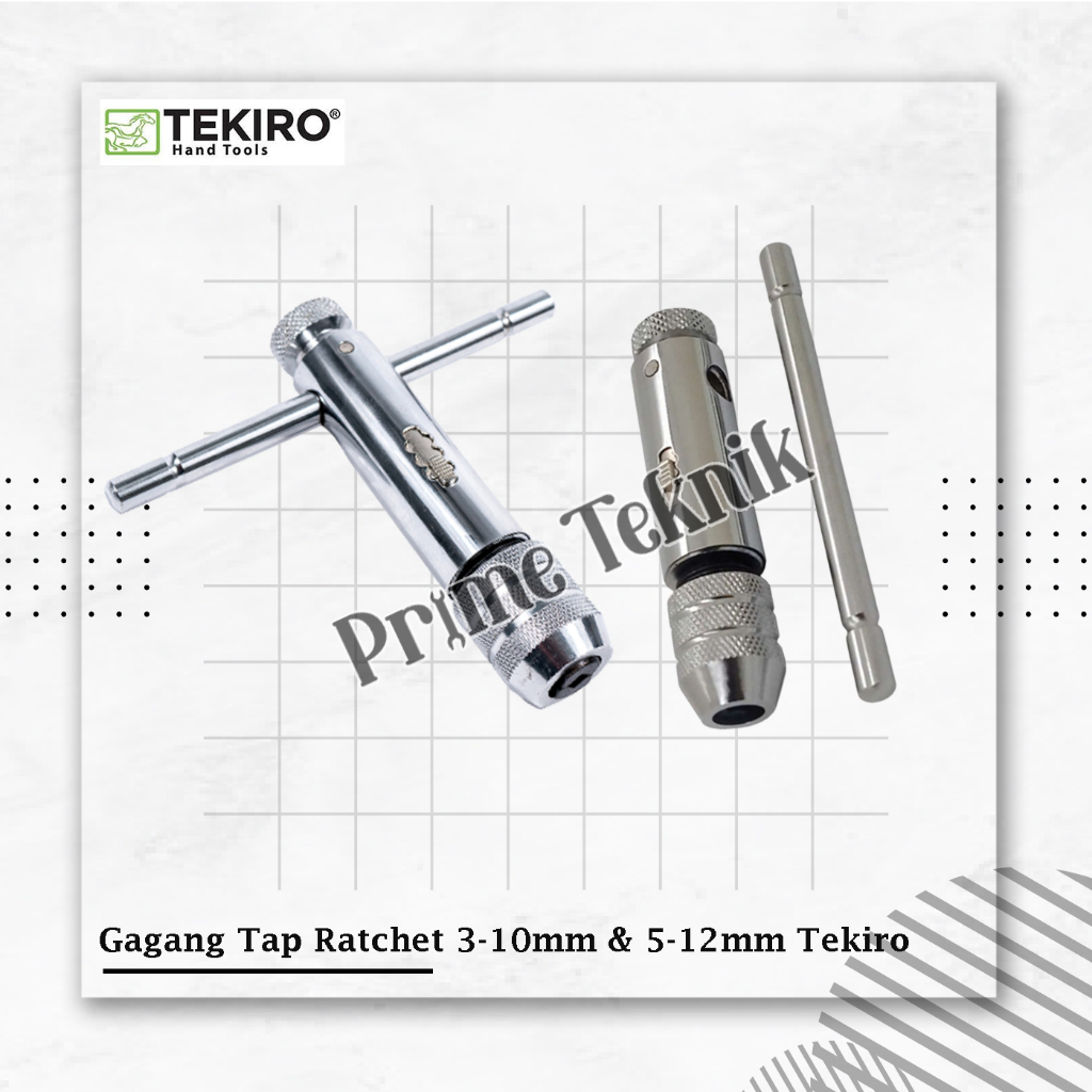Jual Gagang Tap Ratchet M3-M10 M5-M12 TEKIRO Pembuat Drat Putar 3-10 5 ...