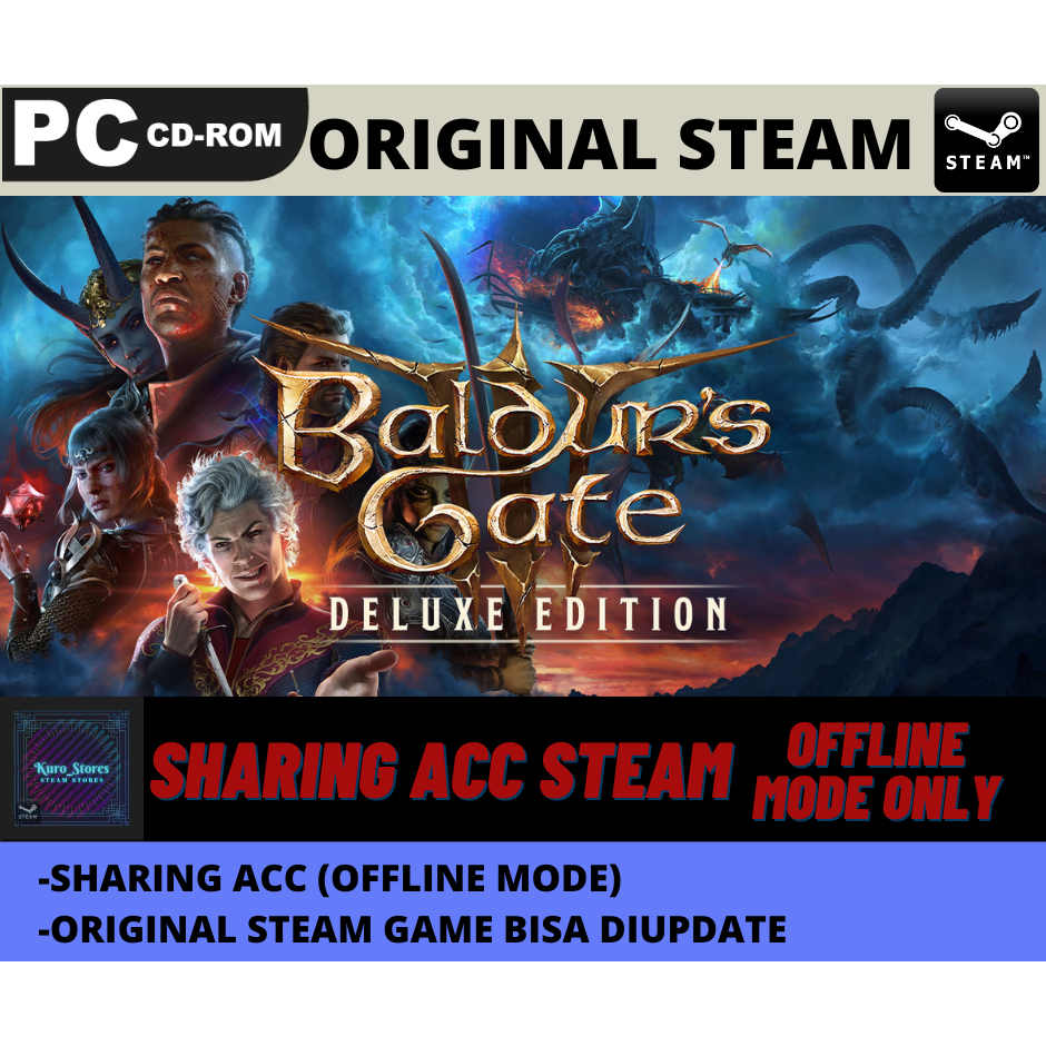 Jual Baldurs Gate 3 Deluxe Edition PC Game Sharing Original | Shopee ...