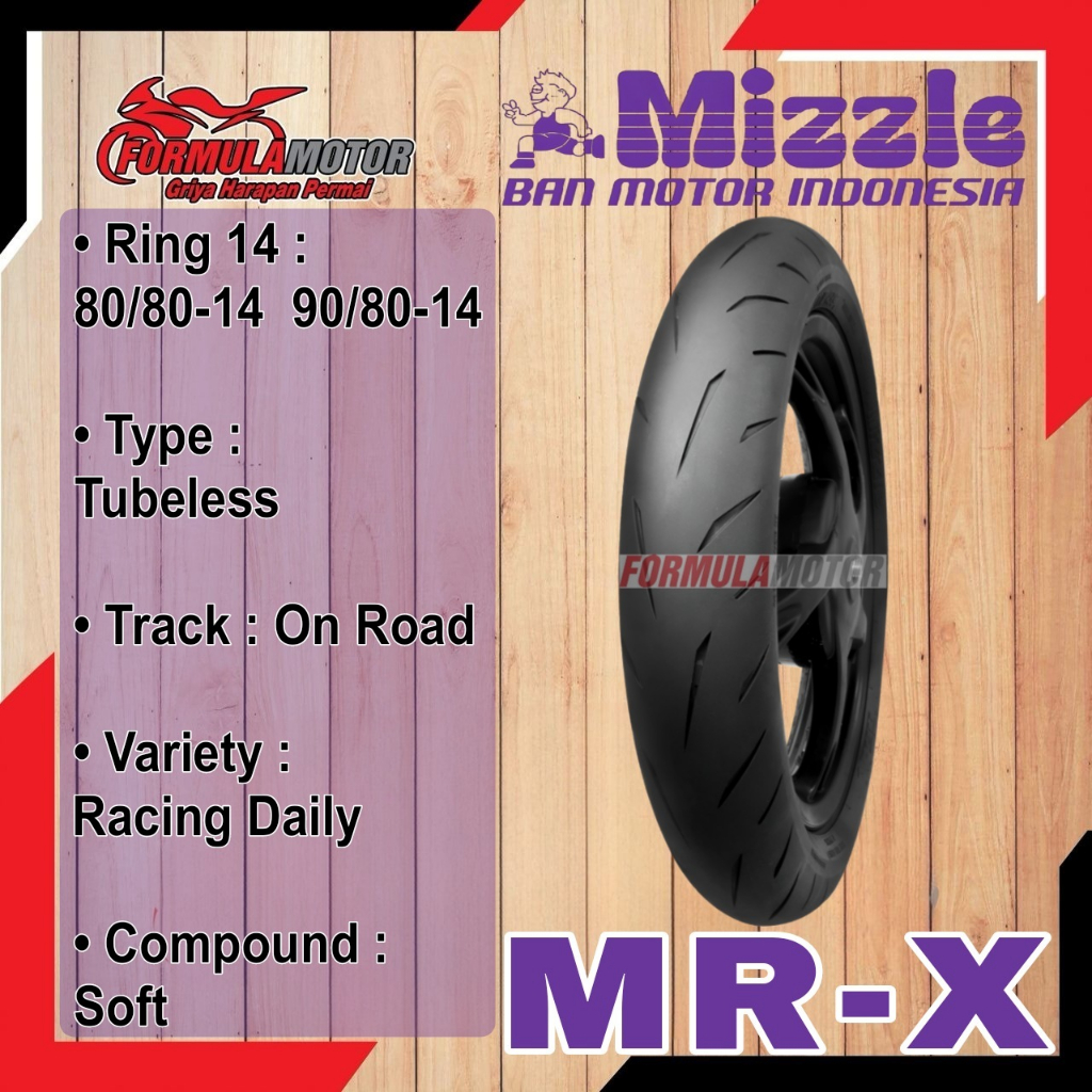 Jual Mizzle Mrx Mr X Ring Tubeless Pilih Ukuran Ban Balap Racing