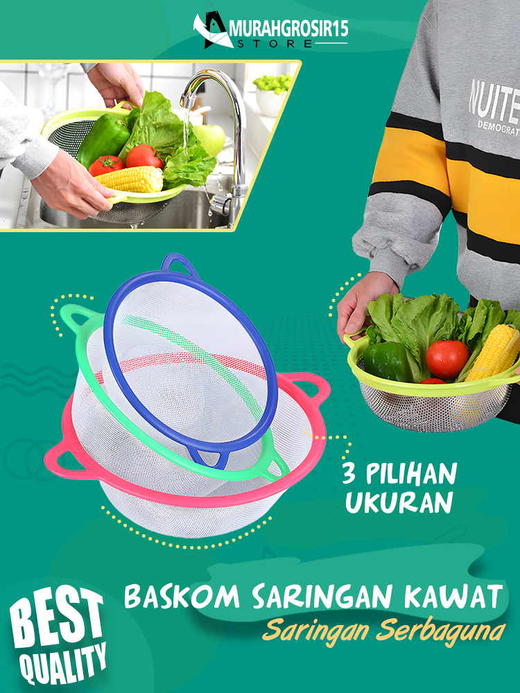 Jual GE-9 Baskom Saringan Kawat /Saringan Santan Kawat | Shopee Indonesia
